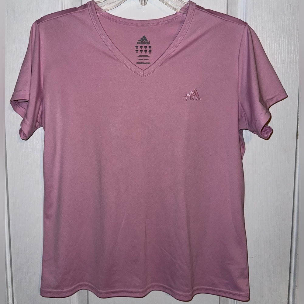 Adidas Pink Workout Top Size M